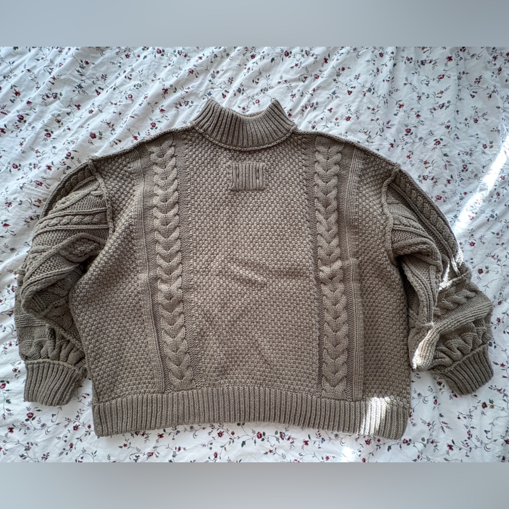 We The Free Love Your Cable - Chunky Mockneck - Olive - Picture 4 of 7